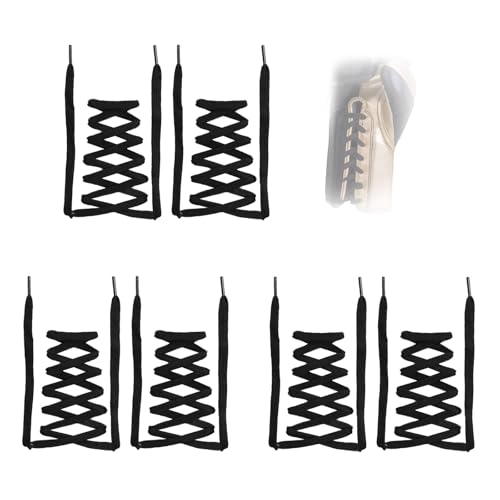 3 Pack Replacement Laces for Lace-Up Boxing Training Gloves Long 78 inches Spare High-Strength Laces for Boxing Gloves (Black)