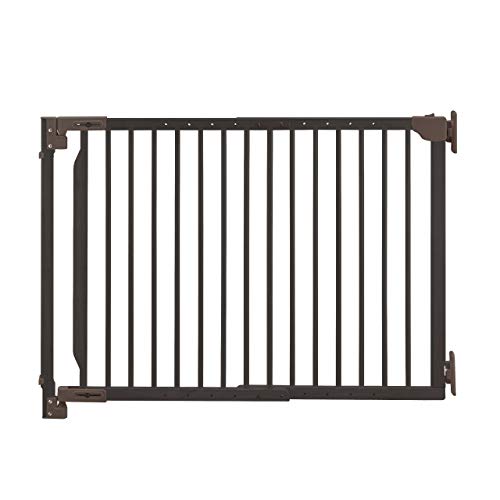 Richell Expandable Walk-Thru Pet Gate Brown, Small #TOP1