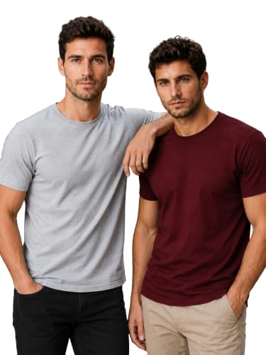 Image of London Hills T Shirt For Man | Men Round Neck Tshirts | Tshirt Shirts Men | Gym T Shirts For mens Workout | T-shirts For Man Cotton Stylish Round Neck T Shirt Half Sleeve Regular Fit Solid Multicolour