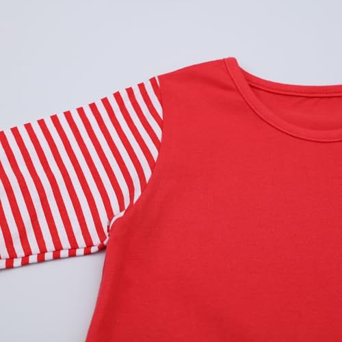 Image of HILEELANG Toddler Girl Sleeveless Dress Stripe Zigzag Cotton Casual Tunic Party Dresses
