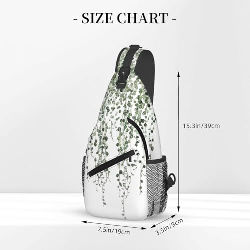 Bolso bandolera Green Plants para hombre y mujer miniatura 3
