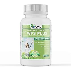 America Medic & Science WFS Plus Fertility Supplements for Women (90 Capsules) Supports Ovulatory Health | Natural Preconception Vitamins, Reproductive Aid, with D-Chiro Inositol, DHA |15-Day Supply.