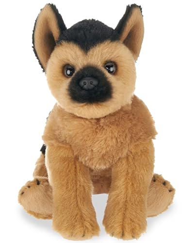 Bearington Lil' Chief The German Shepherd Stuffed Animal, 6.5 Inch Dog Stuffed Animal