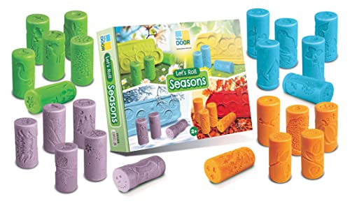 Let's Roll – Temporadas con tablero reversible y dados de colores para aprender las estaciones