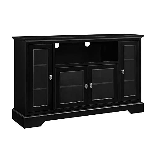 image for Walker Edison Traditional Wood Universal Stand for TV's up to 58
