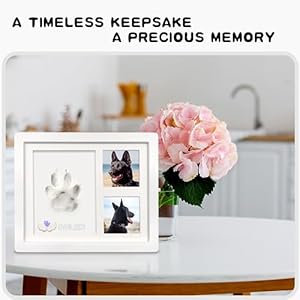 Dog-or-Cat-Pet-Paw-Print-Impression-kit-with-TrinketsPaw-Print-Kit-Keepsake-Large-Clay-AreaPremium-Wooden-Dog-Memorial-Picture-FramePersonalized-Paw-Print-Gift-for-Pet-Lovers-White - Cucciolini Doodles   Dog-or-Cat-Pet-Paw-Print-Impression-kit-with-TrinketsPaw-Print-Kit-Keepsake-Large-Clay-AreaPremium-Wooden-Dog-Memorial-Picture-FramePersonalized-Paw-Print-Gift-for-Pet-Lovers-White