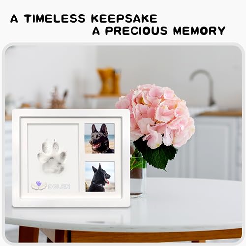 Dog-or-Cat-Pet-Paw-Print-Impression-kit-with-TrinketsPaw-Print-Kit-Keepsake-Large-Clay-AreaPremium-Wooden-Dog-Memorial-Picture-FramePersonalized-Paw-Print-Gift-for-Pet-Lovers-White - Cucciolini Doodles   Dog-or-Cat-Pet-Paw-Print-Impression-kit-with-TrinketsPaw-Print-Kit-Keepsake-Large-Clay-AreaPremium-Wooden-Dog-Memorial-Picture-FramePersonalized-Paw-Print-Gift-for-Pet-Lovers-White