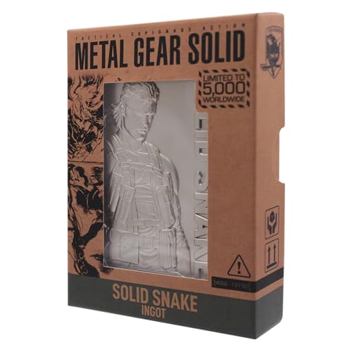 FaNaTtik Metal Gear Solid: edición limitada Solid Snake Lingote d...