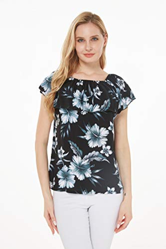 Image of Hawaii Hangover Family Matching Hawaiian Clothes, Midnight Bloom | Family matching Hawaiian outfits, Midnight Bloom, lightweight rayon, machine washable, tropical floral print, luaus, cruises