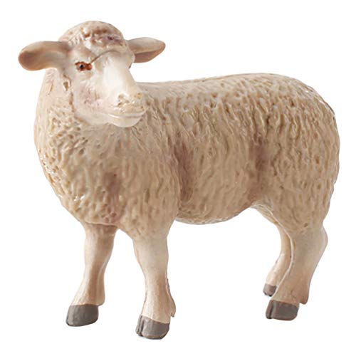 Kisangel Sheep Figure Plastic Realistic Merino Sheep Farm Animals Model