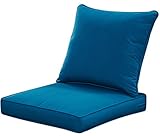 QILLOWAY Outdoor/Indoor Deep Seat Cushions for Patio Furniture, All Weather Lawn Chair Cushion 24 x...