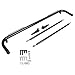 49" Universal Stainless Steel Racing Safety Seat Belt Chassis Roll Harness Bar Rod Black for Subaru Nissan Ford Honda Mitsubishi and more, Works with All 4-Point , 5-Point and 6-Point Seat Belts