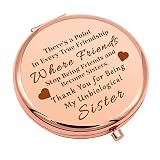 Friendship Gift for Women Inspirational Birthday Gifts for Women Compact Mirror for Girl Soul Sister