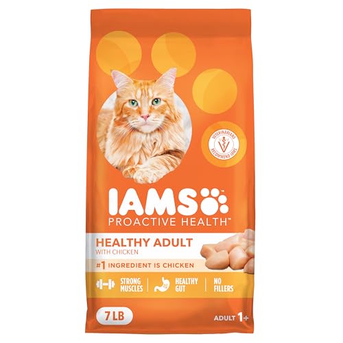 IAMS Proactive Health Adult Healthy Dry Cat Food with Chicken, 7 lb. Bag