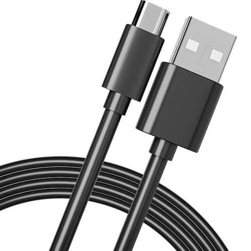 pluX Kindle Charger Cable Micro USB Charging Power Lead for UK Amazon Kindle Paperwhite Fire Oasis Tablet (Compatible with Kindles 2007-2018) Replacement E-Reader Adapter Wire Fast Charge - 2m