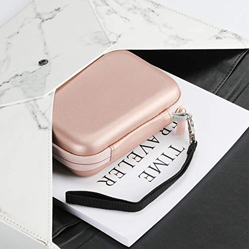 Image of ProCase External Hard Drive Travel Case for 2.5 inch HDD /SSD -Rosegold | Fits Seagate Portable, Samsung T9, WD Elements, My Passport, Toshiba Canvio Basics, 1TB-5TB Drives, USB 3.0 HDD /SSD Storage