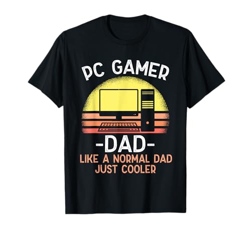 PC Gamer Dad playera para juegos de ordenador para papá divertida Camiseta