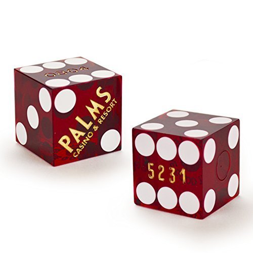 Pair (2) of Official 19mm Casino Dice Used at the Palms Casino by Brybelly by Brybelly
