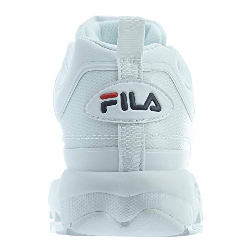 Fila Men's Disruptor II No-Sew Sneakers White/Navy/Red 8.54