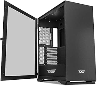 darkFlash DLX22 NEO Mid Tower Computer Case, E-ATX/ATX/Micro-ATX/Mini ITX Airflow PC Gaming Case, Hinged Tempered Glass Side Panel, USB Type-C Port, Cable Management System