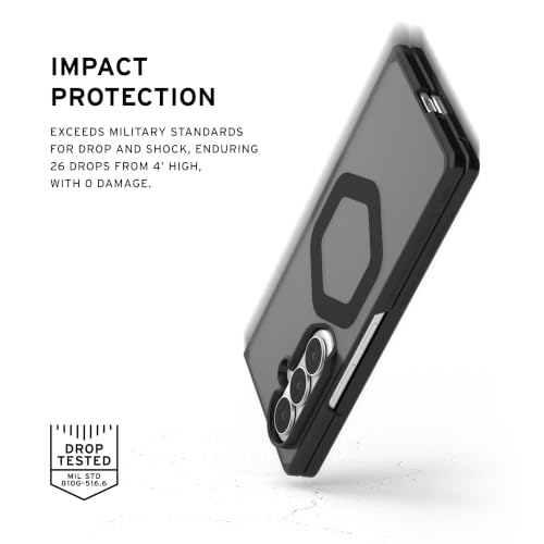Image of Urban Armor Gear UAG Compatible with Galaxy Z Fold 8 Ultra Case, Mouve - Magnetic Charging Two-Piece Open-Hinge Design, Air-Soft Corners, Military-Grade Drop Tested - Ash