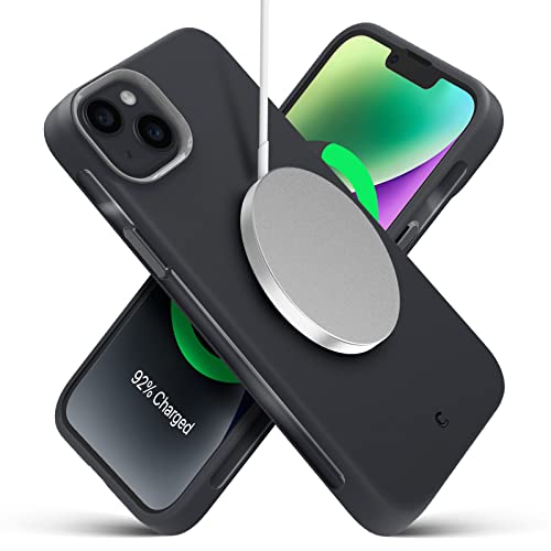 Image of Spigen Cyrill UltraColor Mag | iPhone 14 Case | Black Dark Grey iPhone 14 Back Cover | TPU+Poly Carbonate - Dusk