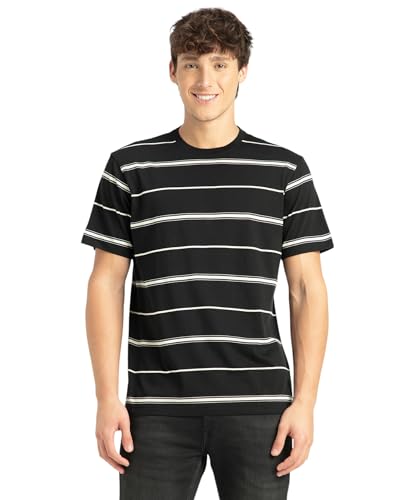Image of Jockey 2715 Men's Super Combed Cotton Rich Striped Round Neck Half Sleeve T-Shirt