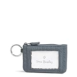 Vera Bradley Women's Iconic Zip Id Case Vv, charcoal