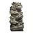 Alpine Corporation WIN1424 81" 5 Tier Rock Water Fountain with LED Lights – Natural Stone Look for Indoor/Outdoor Use, Elegant Cascading Water Feature for Gardens, Patios, or Living Room, Brown