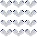 CESFONJER 12 Pcs Raccordo Filtro Acqua Ad Osmosi Inversa | Raccordo tubo a gomito| Raccordi a Pressione con Distributori di Ghiaccio Acqua che Utilizzano un Tubo di Filtraggio dell'acqua da 1/4"