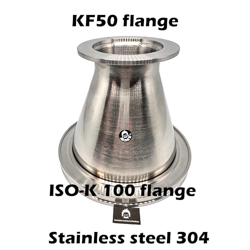 Image of bmotiontech ISO-K 100 Flange (clamp Type) to KF50 NW50 Flange conical Reducer Converter Adapter (ISO-K100 to KF50 Reducer)