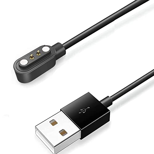 SkyBand Cable de carga USB Cable de cargador de repuesto Compatible para Reloj inteligente IOWODO R3 Pro/Blackview R3 Pro/R3 Smartwatch/X2 Smartwatch/X1 (Black)