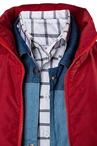 Daiendi Costume de cosplay Marty McFly unisexe pour adulte - Ensemble complet - Haut + chemise + gilet - Costume d'Halloween – vue 7