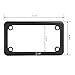 GG Grand General 60394 Matte Black Powder Coated Motorcycle Plain License Plate Frame