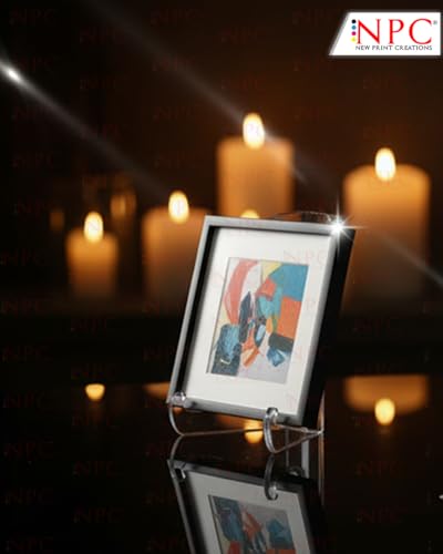 Image of Acrylic Clear transperent Display with deep Support Shelves for Book, Photo, Plate any Small home decor Pack of 2 Piece (for light weight product display) | 3*2.5 Inches (Stand 1)