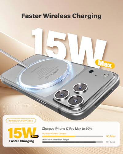 6FT Magnetic Wireless Charger Charging Pad - image 2