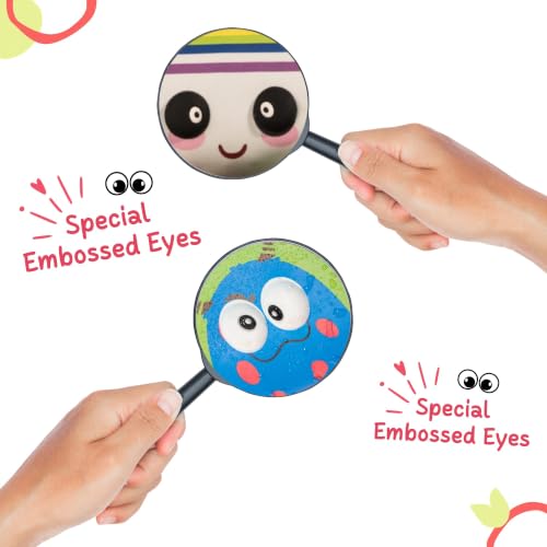 Image of FINEMOE 3D Pencil Pouch for Kids, Set of 10 Waterproof Pencil Case & Pen Holder, Cute School Stationery Pouch, Birthday Party Return Gifts for Boys & Girls Age 3-12