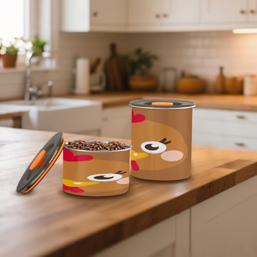 Contenedor hermético de acero inoxidable para café 17oz miniatura 6