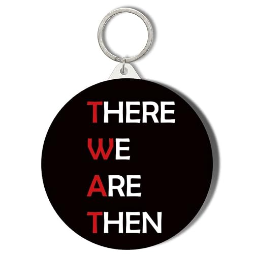 Gift Insanity White There We Are Then - Twat - 45Mm Keyring