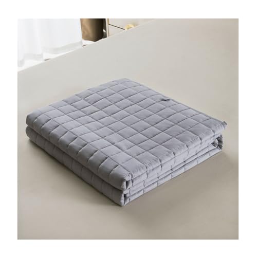 Couverture lestée adulte gris clair pour vos nuits de détente - 2