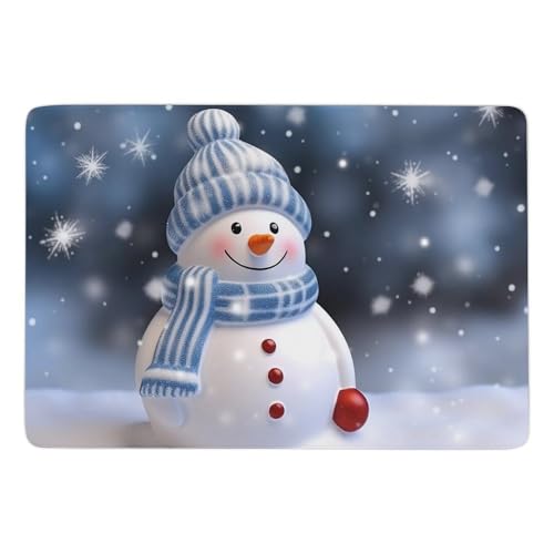 Tapis de Noël doux en velours corail avec envers de sécurité isolant