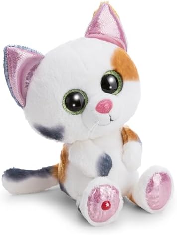 NICI GLUBSCHIS Kuscheltier Glückskatze Calli Malli 25cm - weiß - 63056 | Stofftier aus weichem Plüsch, niedliches Plüschtier zum Kuscheln und Spielen, für Kinder & Erwachsene, toll