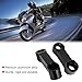 Qiilu 10mm 8mm Motorcycle Rearview Mirror Mount Riser Extender Adapter Extension Kit Black Aluminum Alloy Mirror Extender Mirror Adapter Kit