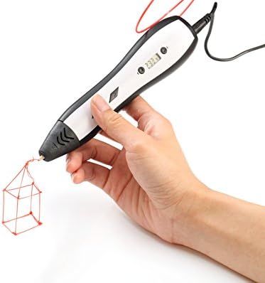 3D Printing Pen Doodle Printer for Drawing Arts & Crafts Making Doodling 3D Modelling Crafting RP700A Pen with 6 Level Speed LCD/OLED Screen. Doodle Art for 1.75mm ABS & PLA Filament Free 3 ABS Rolls