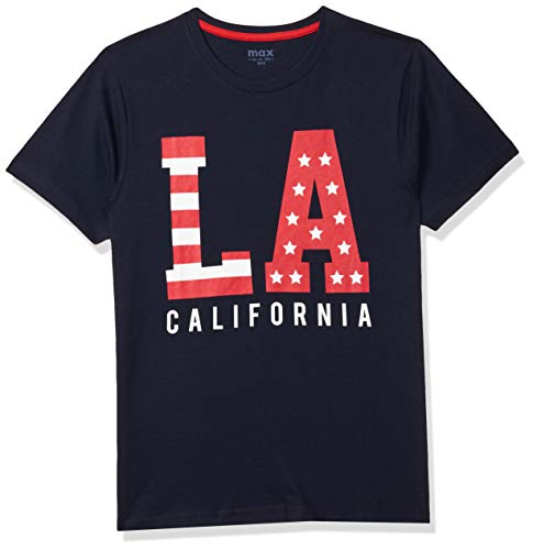 Image of Max Boys Printed Crew Neck T-Shirt