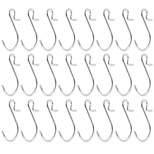 Cabilock 100pcs Stainless Steel s Type Hooks Rustproof Heavy Duty Wall Hooks for Hanging