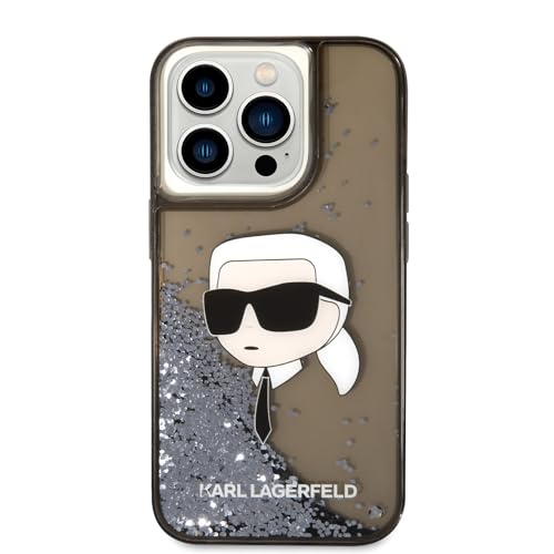 Karl Lagerfeld KLHCP14LLNKHCK Coque Rigide pour iPhone 14 Pro 6,1" Noir