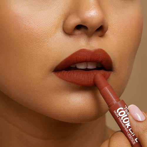 Image of TEEN TEEN Color Life Nontransfer Crayon Lipstick | Matte Finish with Built-in Primer | Waterproof & Long Lasting Lip Color | Smudge-Proof, Fade-Resistant Formula | Forever-Trend, 2gm