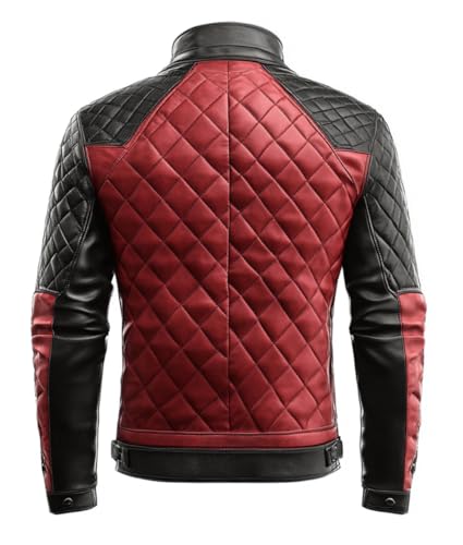 Men's Cafe Racer Vintage Motorcycle Quilted Biker leather Jacket - Trending Western Style Moto Cowhide Leather Jacket2