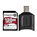 Price comparison product image Kingston MLPR2/128GB SD Card + Card Reader (128 GB SDXC React Plus SDR2 + MLP SD Reader)